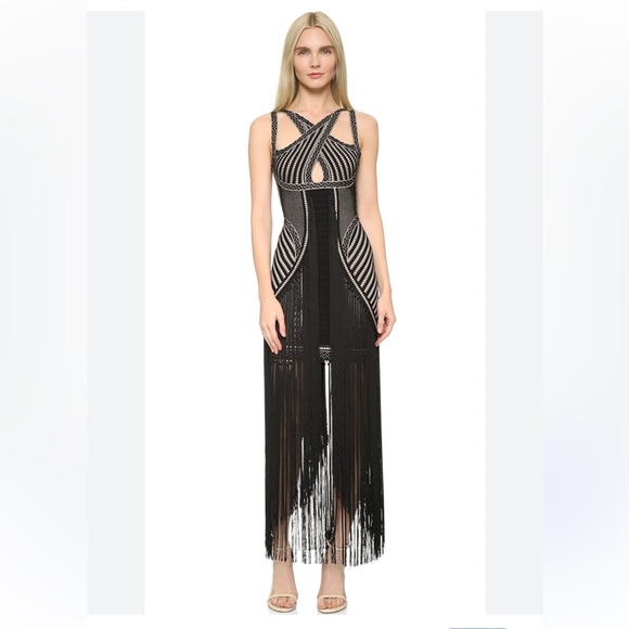 Herve Leger x BCBGMaxAzria Maxi Dress/Gown, Size S - Picture 1 of 16
